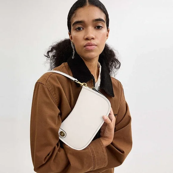 Coach Swinger Bag White Leather Shoulder Bag NWT - Picture 14 of 17